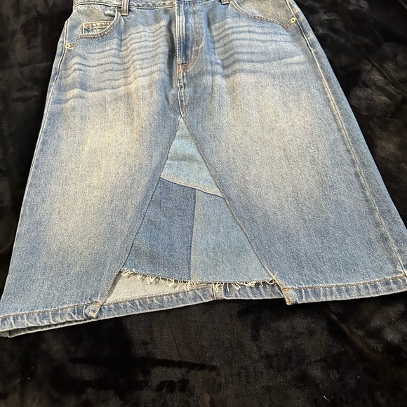 New 4 piece blue Jean bundle overalls , jeggings  & 2 skirts!! - Picture 4 of 10